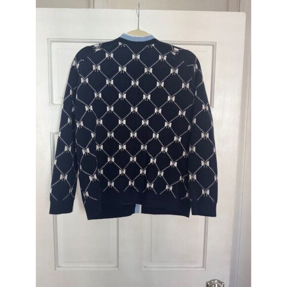 Maje Mybow Jacquard Cardigan, size 1 - Picture 2 of 6
